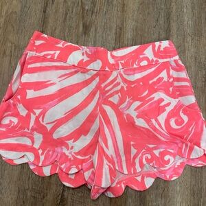 Lilly Pulitzer Pink and White Patterned Shorts